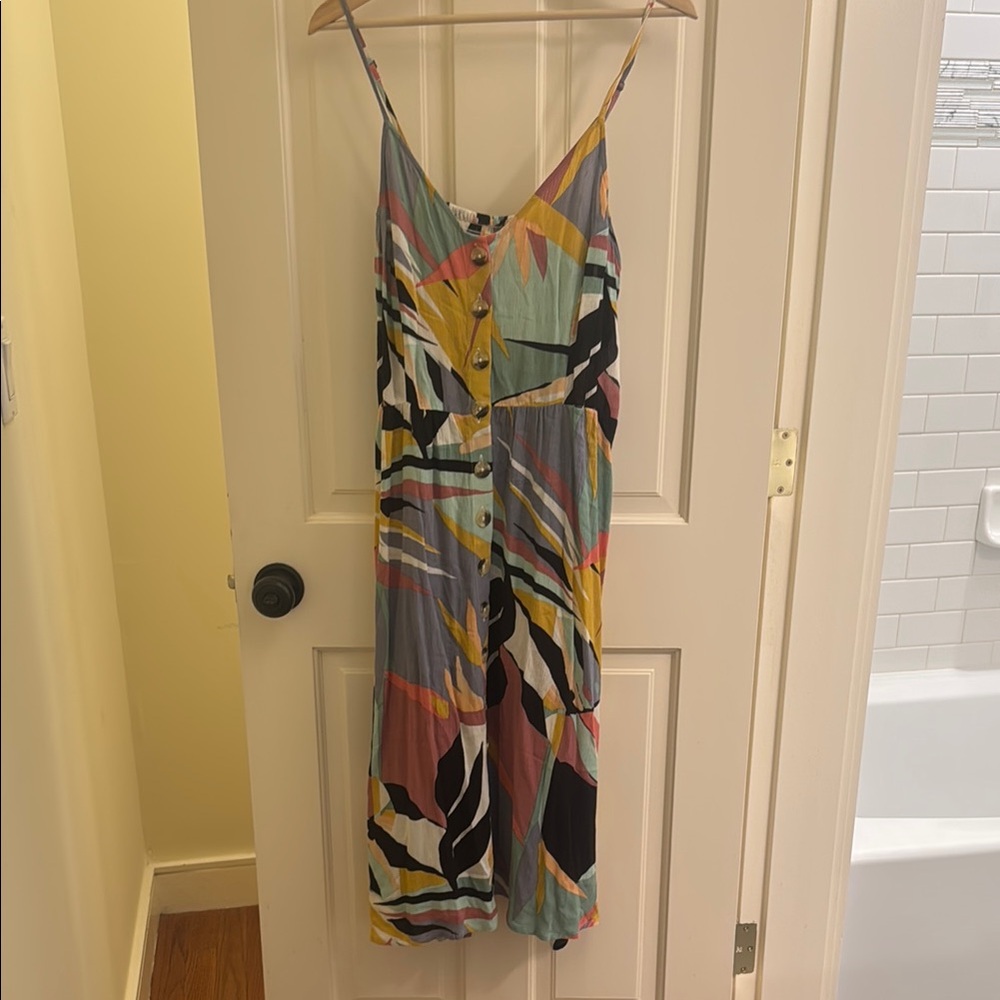 Rip Curl Colorful Abstract Print Dress